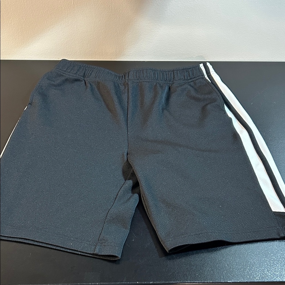 Lands'‎ End Men's Athletic Shorts in Black with White Accent